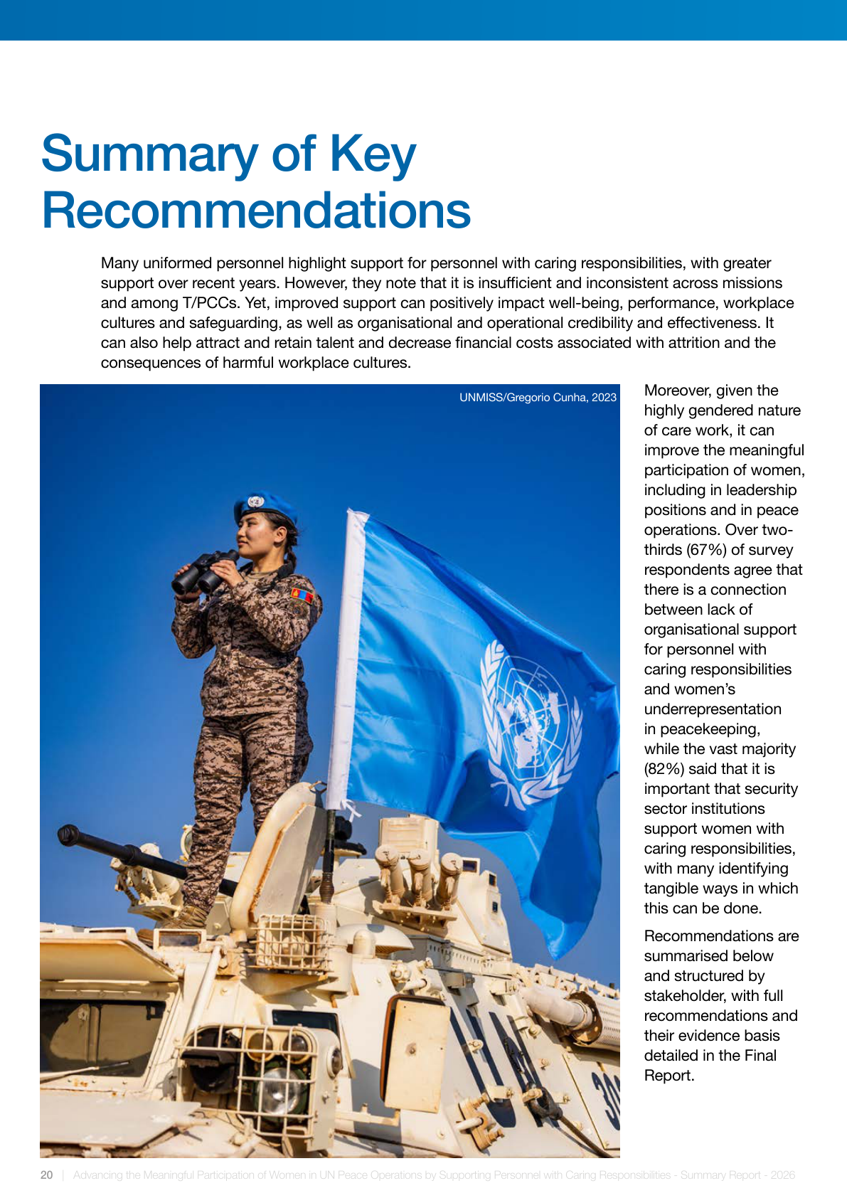 Woman peacekeeper on armoured vehicle — UNMISS